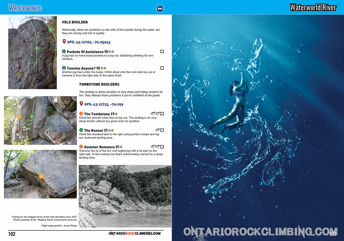 Niagara Glen Bouldering Guidebook - Directly Supports Topo Work