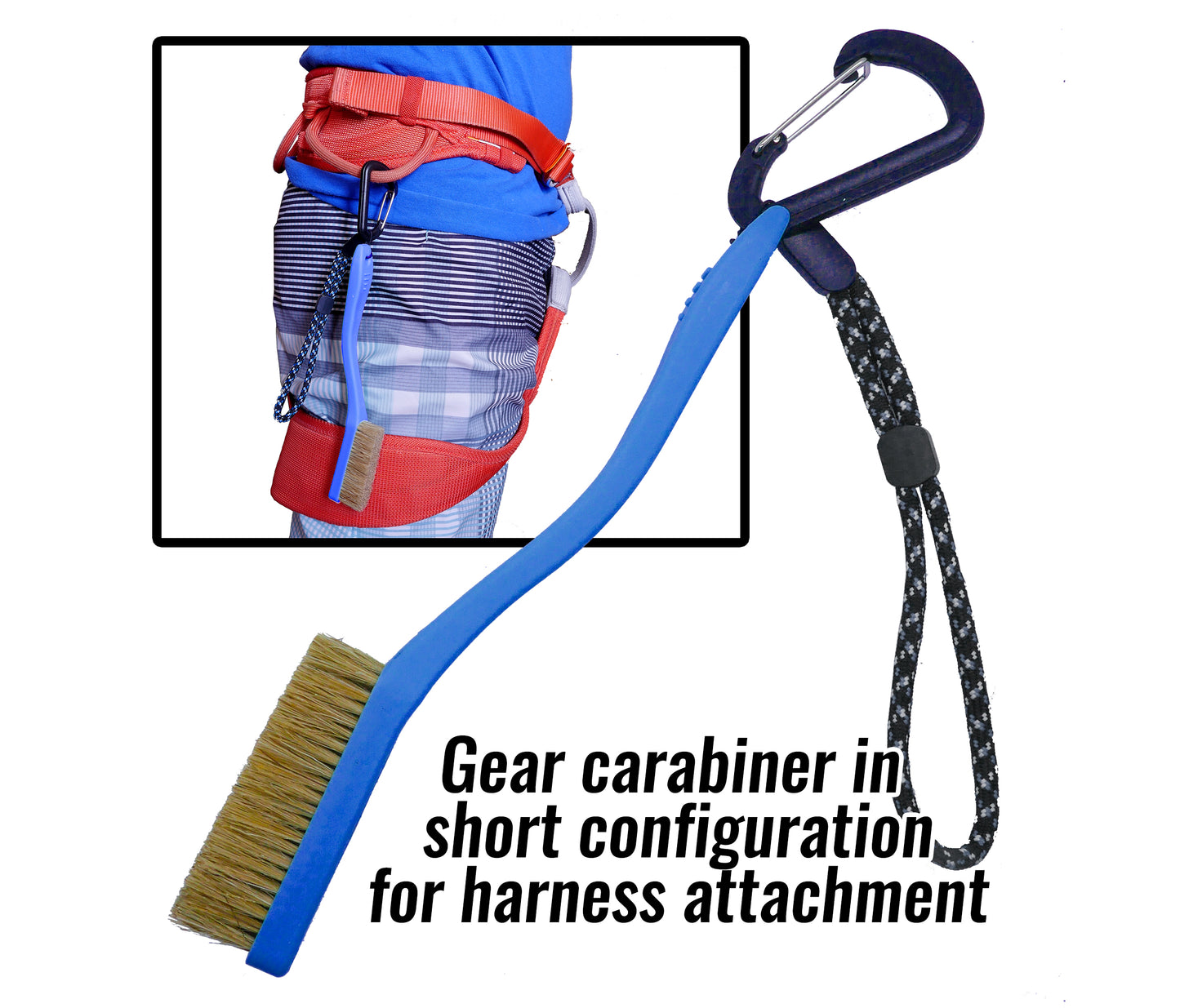 Mallorca Blue + Black Rock Climbing Brush Combo