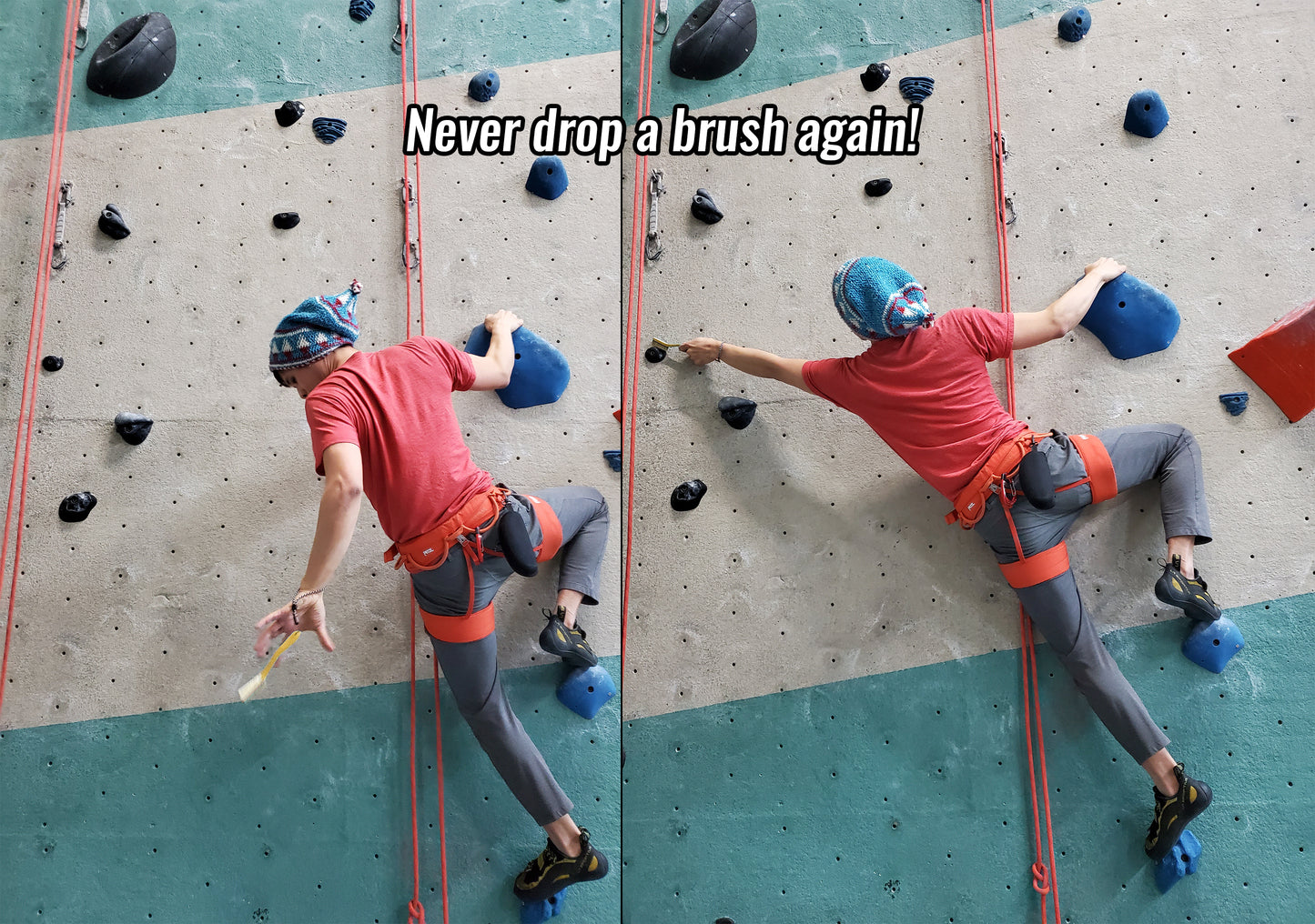 Kanji Sustainable Wood Rock Climbing Brushes