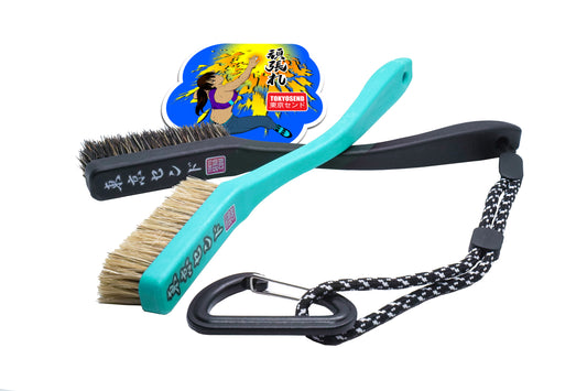 Krabi Teal + Black Rock Climbing Brush Combo