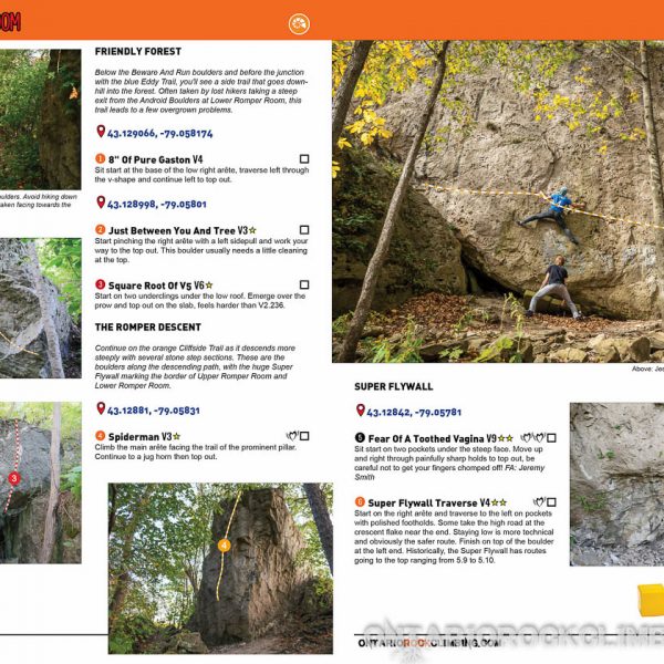 Niagara Glen Guidebook Ontario Rock Climbing